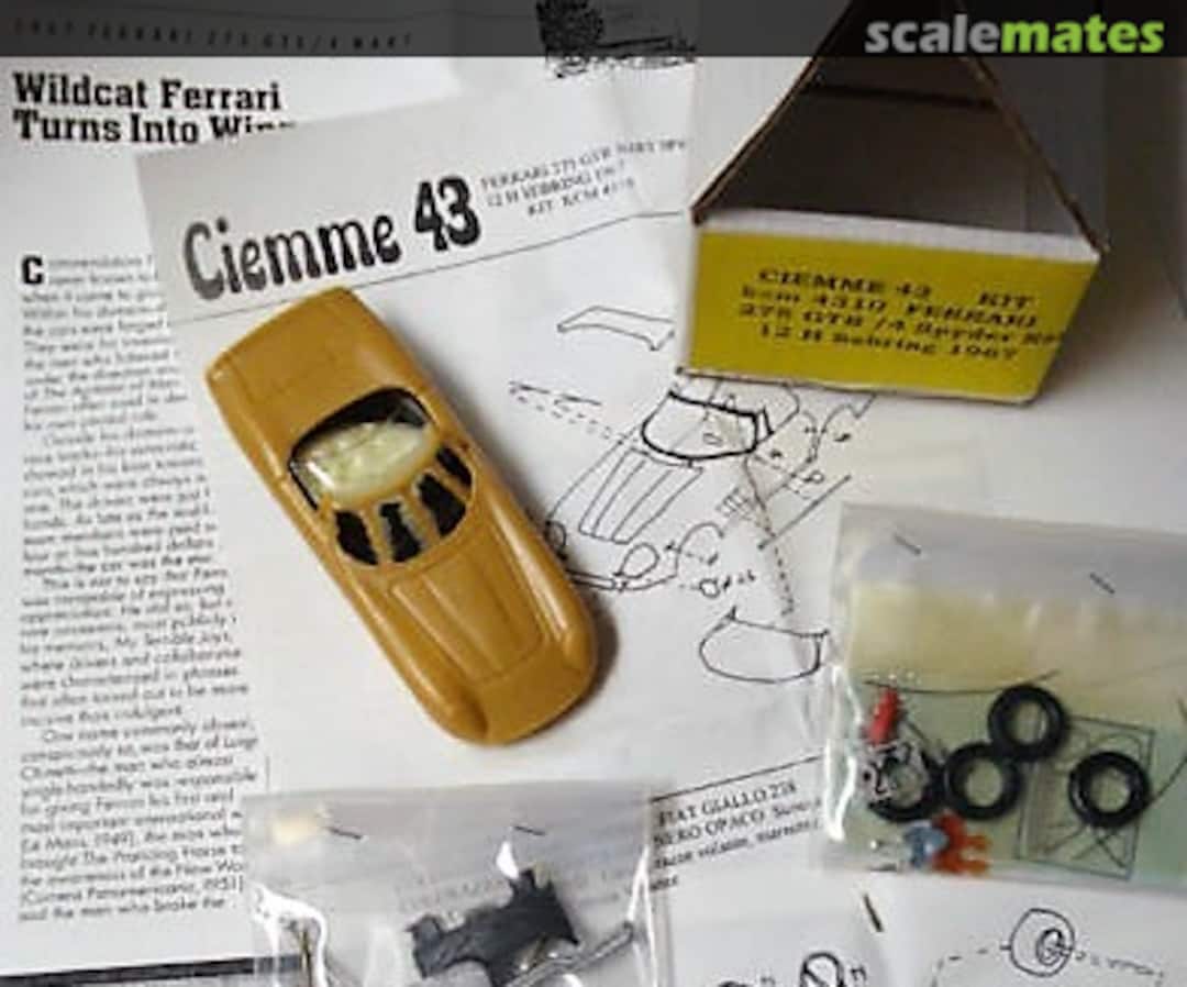 Boxart Ferrari 275 GTB/4 Spyder #09437 "CITGO" 4310 Ciemme 43 Boxart Ferrari 275 GTB/4 Spyder #09437 "CITGO" 4310 Ciemme 43