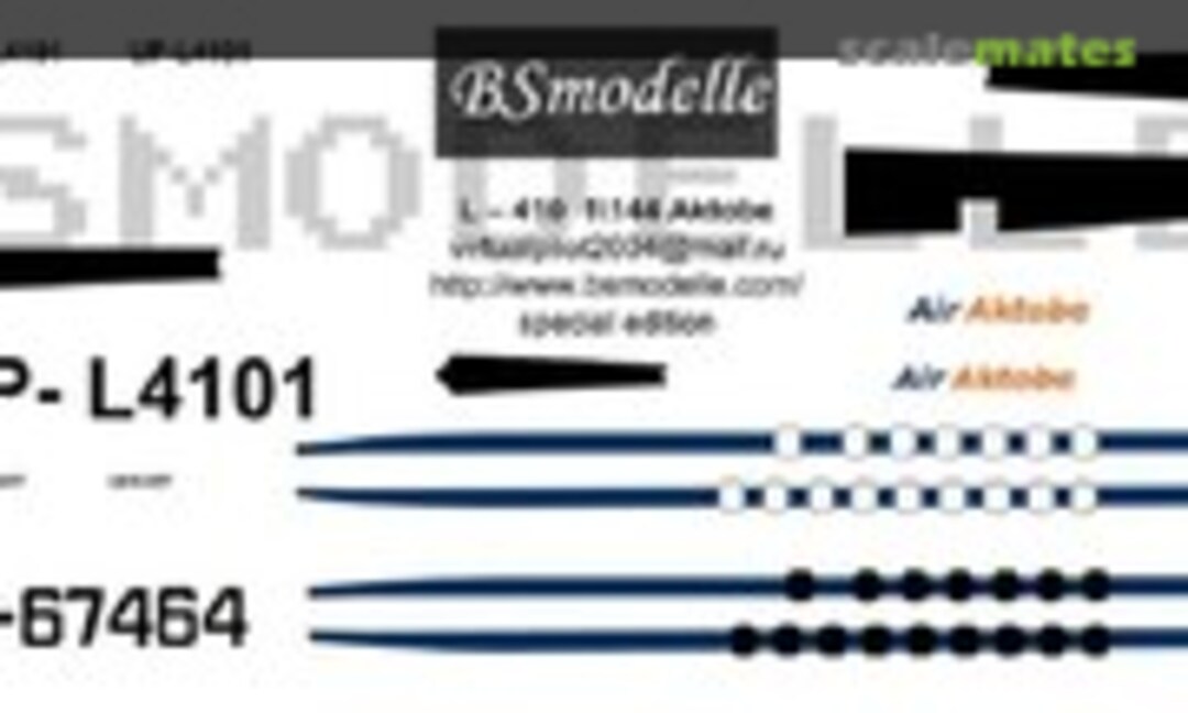 1:144 144068 Let L-410 Turbolet Air Actobe decal aircraft model kit (BSmodelle BSM144068) BSM144068