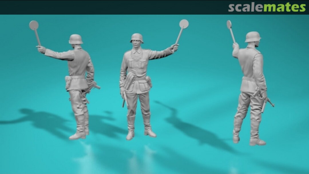 Boxart German Police WWII - with stop sign - version 1 99200192-35 EMP3d Boxart German Police WWII - with stop sign - version 1 99200192-35 EMP3d