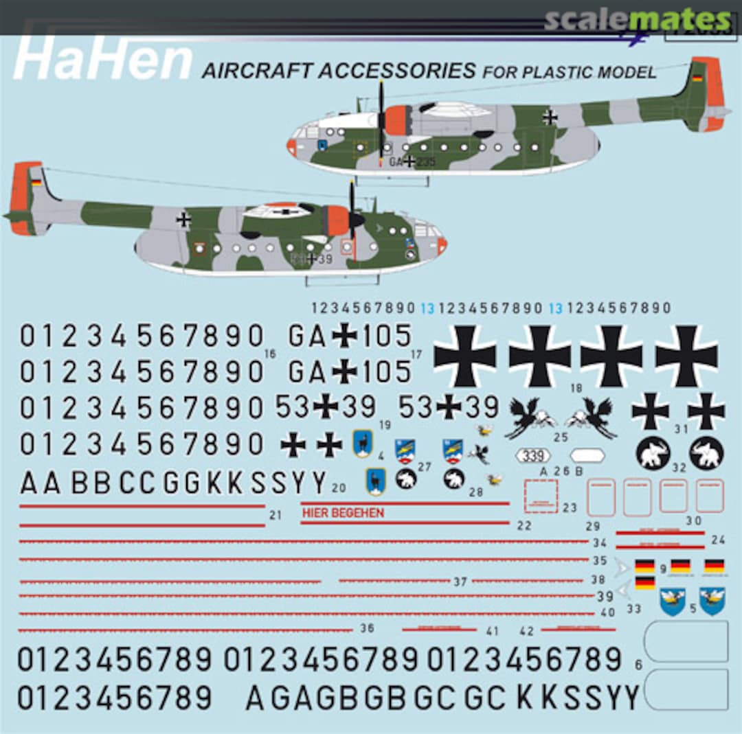 Boxart Nord N2501 Noratlas (Luftwaffe LTG61-63) 72053 HaHen Boxart Nord N2501 Noratlas (Luftwaffe LTG61-63) 72053 HaHen