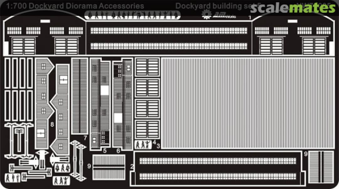 Boxart Dockyard Diorama Accessories - Dockyard Building Set 5 NW70005 Alliance Model Works Boxart Dockyard Diorama Accessories - Dockyard Building Set 5 NW70005 Alliance Model Works