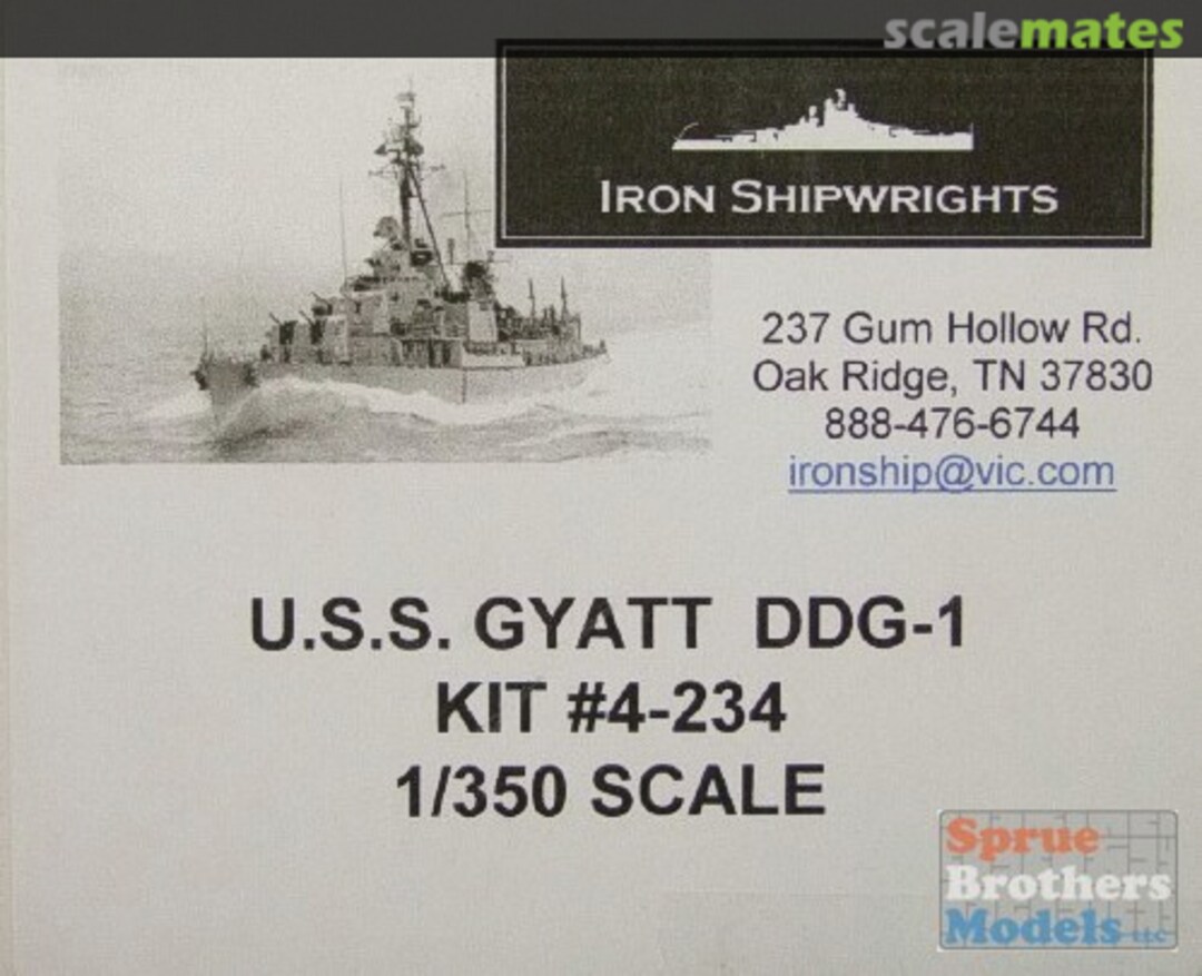 Boxart USS Gyatt DDG-1 / DDG-712 (1957) 4-234 Iron Shipwrights Boxart USS Gyatt DDG-1 / DDG-712 (1957) 4-234 Iron Shipwrights