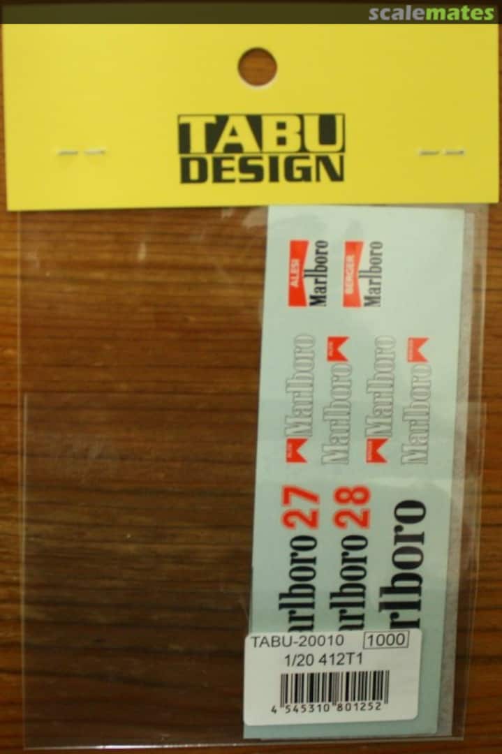 Boxart Ferrari 412T1 Tabu-20010 Tabu Design Boxart Ferrari 412T1 Tabu-20010 Tabu Design