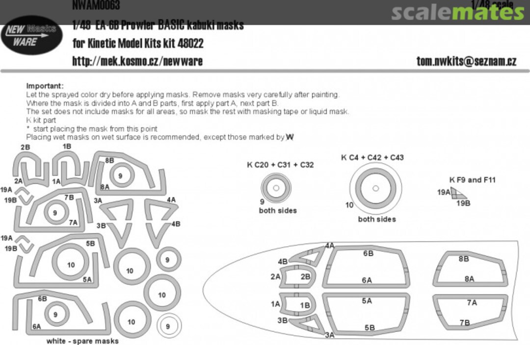 Boxart Grumman EA-6B Prowler BASIC NWAM063 New Ware Boxart Grumman EA-6B Prowler BASIC NWAM063 New Ware