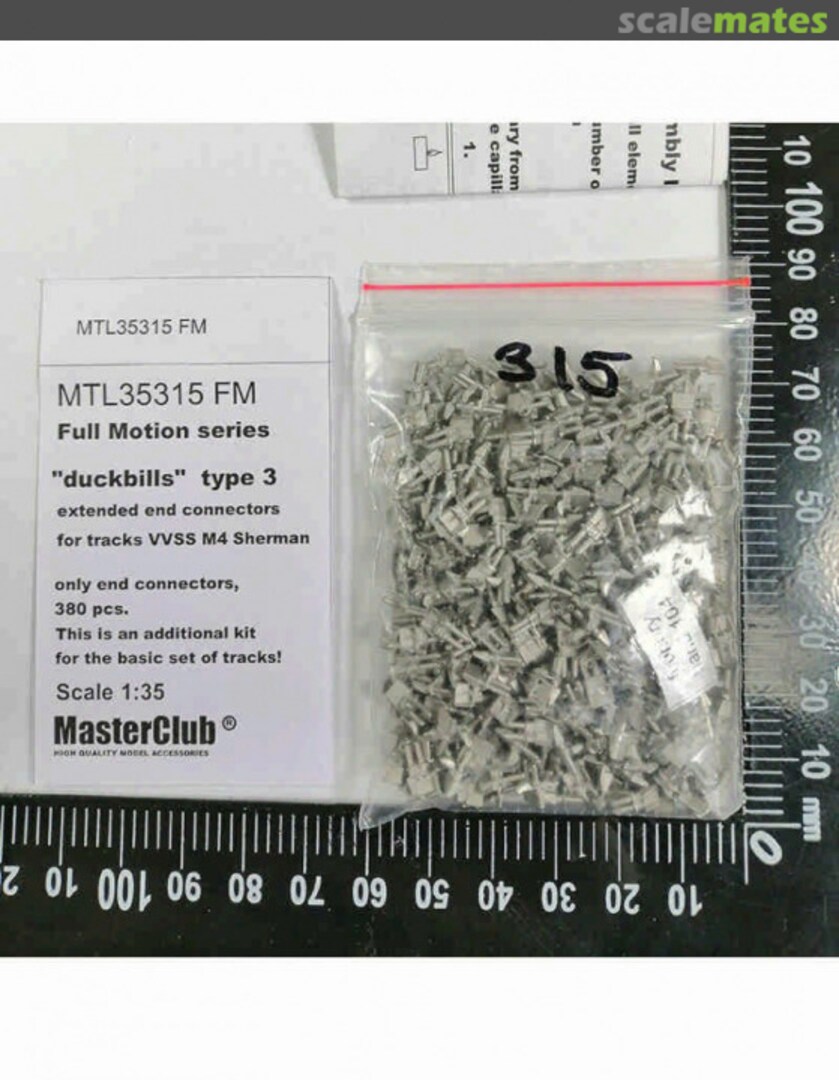 Boxart Extended end connectors "duckbills" type 3 for VVSS M4 MTL35315FM MasterClub Boxart Extended end connectors "duckbills" type 3 for VVSS M4 MTL35315FM MasterClub