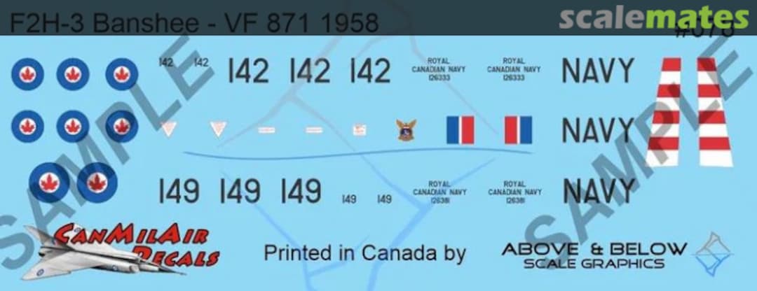 Boxart McDonnell F2H-3 Banshee 078 Above & Below Graphics Boxart McDonnell F2H-3 Banshee 078 Above & Below Graphics
