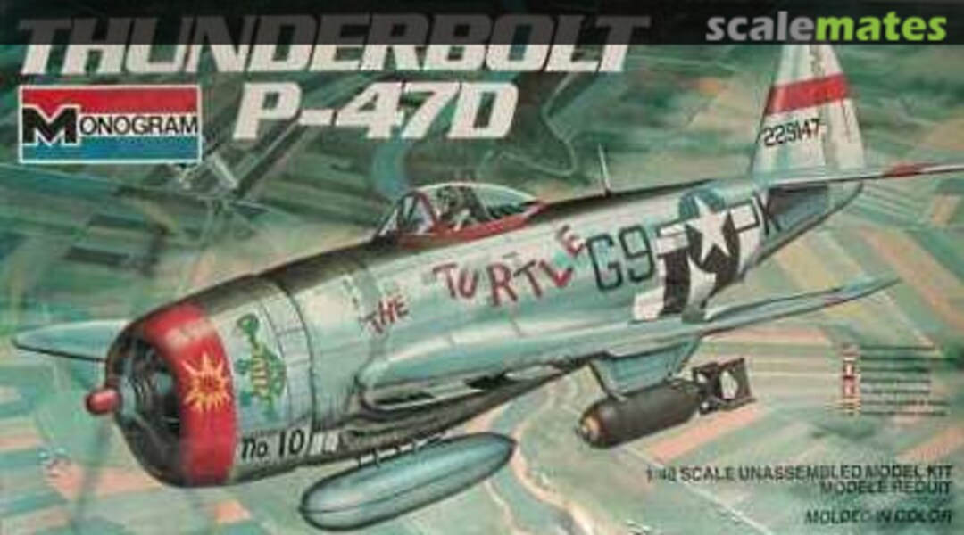 Boxart Thunderbolt P-47D 6838 Monogram Boxart Thunderbolt P-47D 6838 Monogram