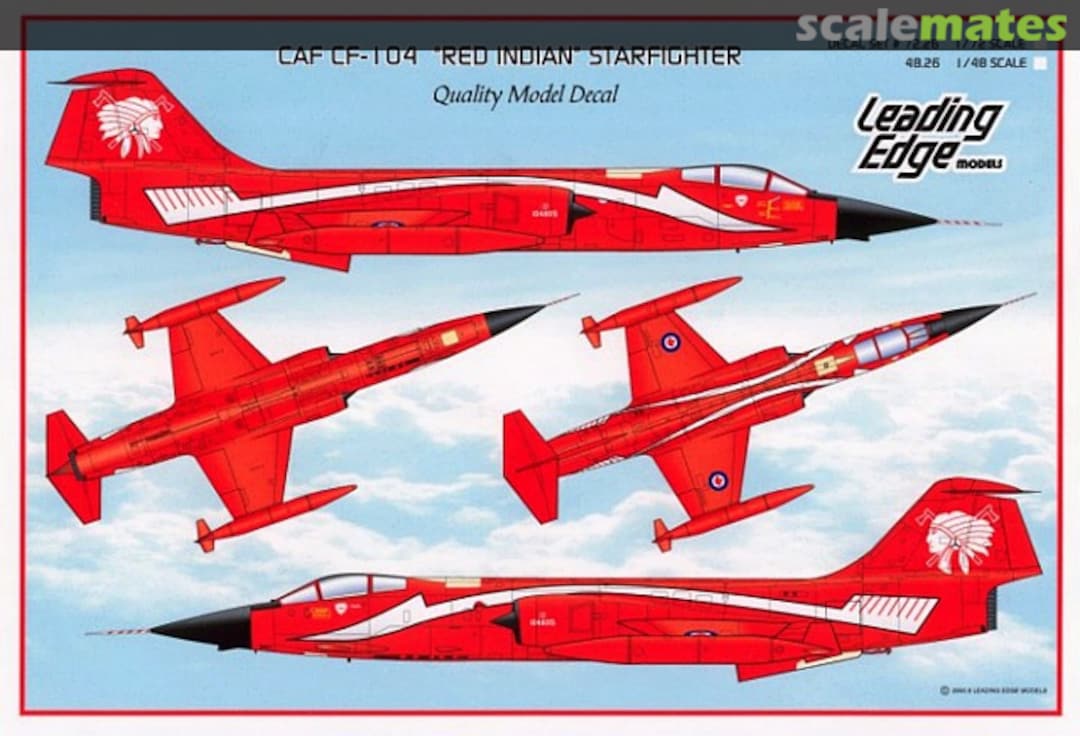 Boxart CAF CF-104 "Red Indian" Starfighter 48.26 Leading Edge Boxart CAF CF-104 "Red Indian" Starfighter 48.26 Leading Edge
