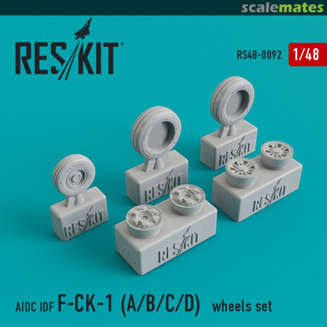Boxart AIDC IDF F-CK-1 (A/B/C/D) - wheels set RS48-0092 ResKit Boxart AIDC IDF F-CK-1 (A/B/C/D) - wheels set RS48-0092 ResKit