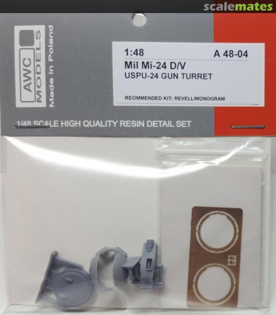 Boxart Mil Mi-24D/V USPU-24 Gun Turret A48-04 AWC Models Boxart Mil Mi-24D/V USPU-24 Gun Turret A48-04 AWC Models