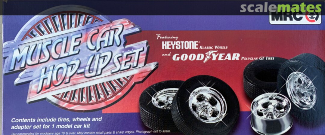 Boxart Keystone Klassic Wheels and Goodyear PolyGlas GT Tires BB105 MRC