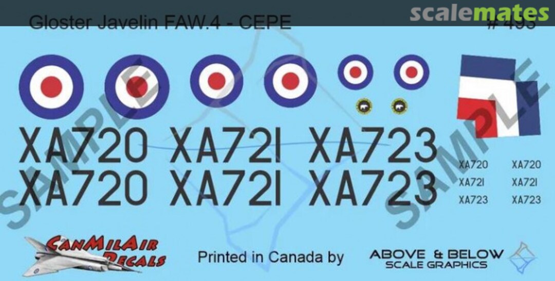 Boxart Gloster Javelin - RAF F(AW) 4 Sqn 493 Above & Below Graphics Boxart Gloster Javelin - RAF F(AW) 4 Sqn 493 Above & Below Graphics