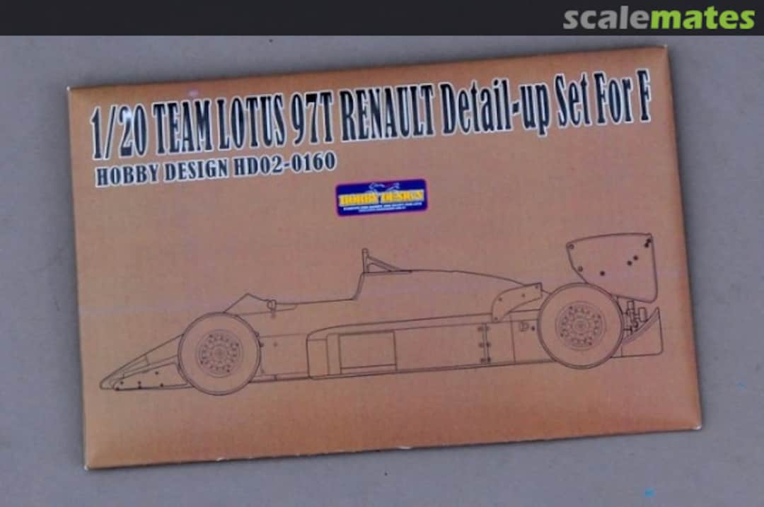 Boxart Team Lotus 97T Renault Portuguese GP 1985 HD02-0160 Hobby Design Boxart Team Lotus 97T Renault Portuguese GP 1985 HD02-0160 Hobby Design