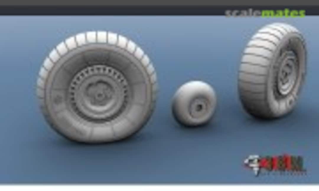 1:48 Landing gear wheels (for unpaved airfields) LaGG-3 (E.V.M. RS 48092) RS 48092