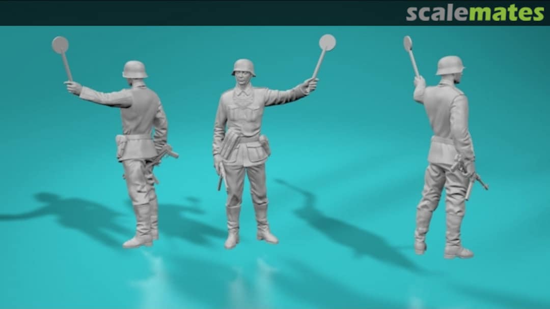 Boxart German Police WWII - with stop sign - version 1 99200192-72 EMP3d Boxart German Police WWII - with stop sign - version 1 99200192-72 EMP3d