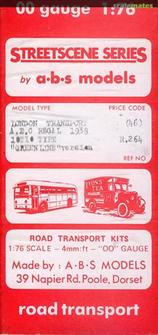 Boxart AEC Regal 1938 10T10 Type R.264 abs models Boxart AEC Regal 1938 10T10 Type R.264 abs models