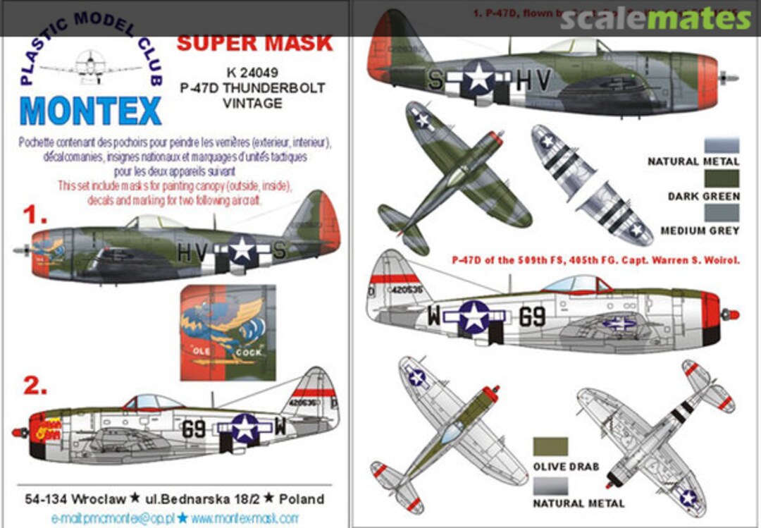 Boxart Republic P-47D Thunderbolt K24049 Montex Boxart Republic P-47D Thunderbolt K24049 Montex