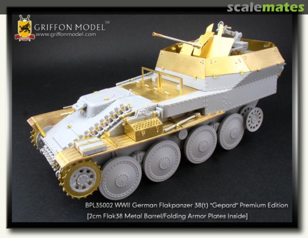 Boxart German "Gepard" Premium Edition(2cm Flak38 Metal Barrel/Folding Armor Plates Inside) BPL35002 Griffon Model Boxart German "Gepard" Premium Edition(2cm Flak38 Metal Barrel/Folding Armor Plates Inside) BPL35002 Griffon Model