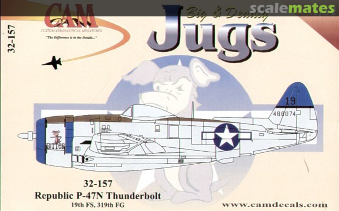 Boxart 32157 Decals P-47N Thunderbolt Big & Deadly Jugs 32157 CAM Boxart 32157 Decals P-47N Thunderbolt Big & Deadly Jugs 32157 CAM