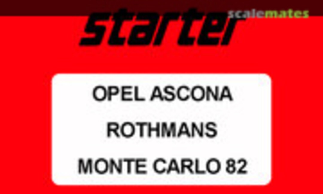 Opel Ascona Rothmans (Starter )