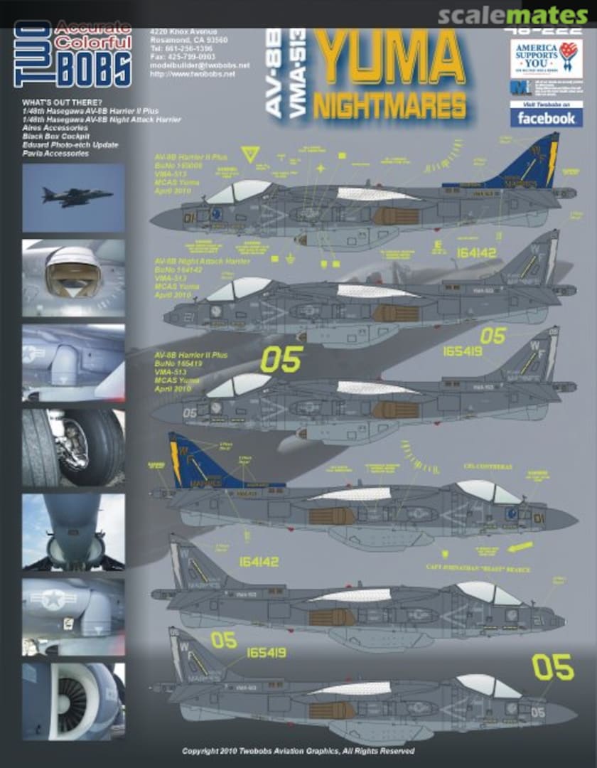 Boxart AV-8B Yuma Nightmares 48-222 TwoBobs Aviation Graphics Boxart AV-8B Yuma Nightmares 48-222 TwoBobs Aviation Graphics