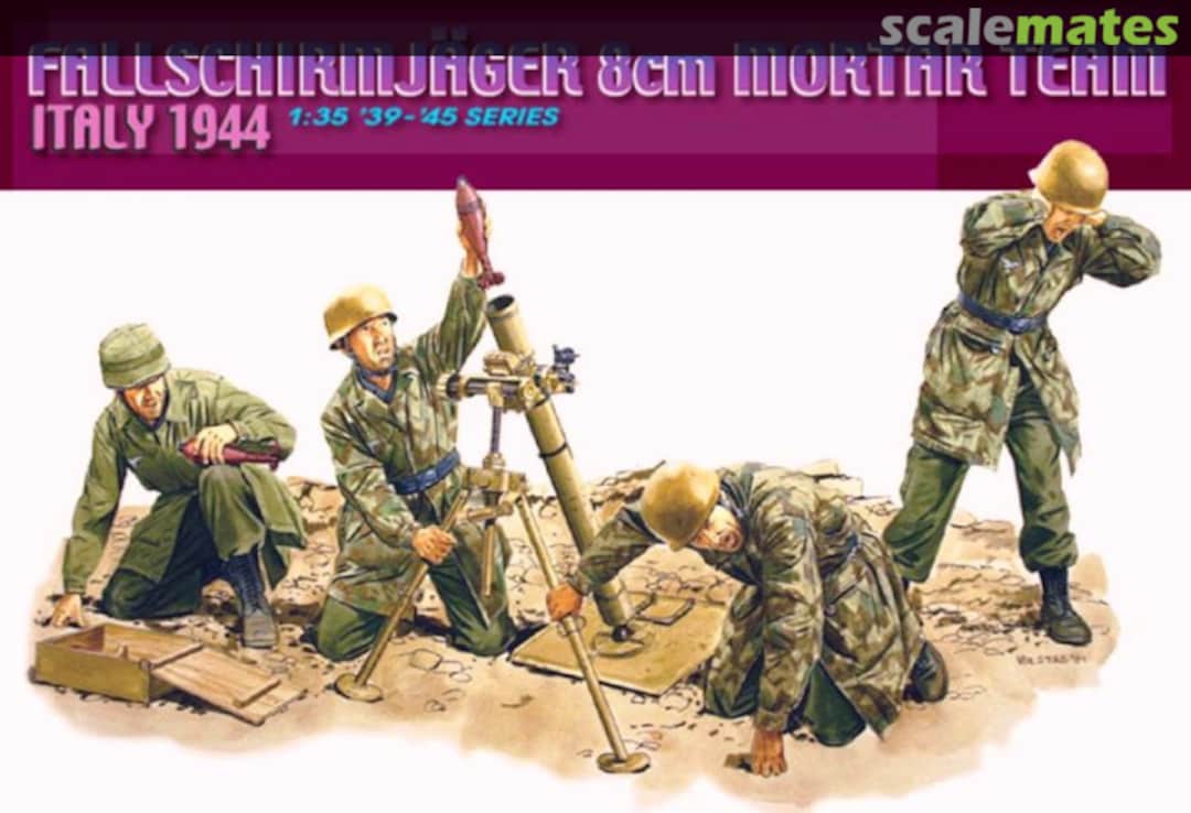 Boxart Fallschirmjäger 8cm Mortar Team 6215 Dragon Boxart Fallschirmjäger 8cm Mortar Team 6215 Dragon