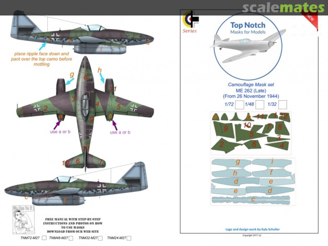 Boxart Messerschmitt Me-262A-1a Schwalbe (Late) TNM72-M27 TopNotch Boxart Messerschmitt Me-262A-1a Schwalbe (Late) TNM72-M27 TopNotch