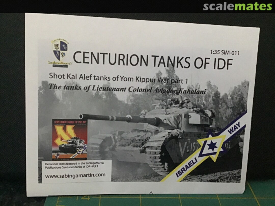 Boxart Centurion Tanks of IDF SIM-011 SabIngaMartin Publications Boxart Centurion Tanks of IDF SIM-011 SabIngaMartin Publications