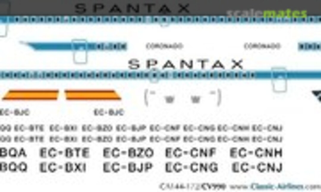 1:144 Spantax (del) CV990 (Classic Airlines CA144-172) CA144-172
