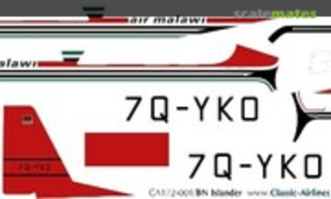 1:72 Air Malawi BN Islander (Classic Airlines CA172-001) CA172-001