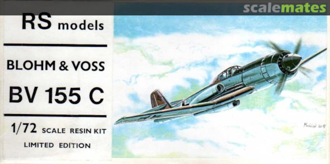Boxart Blohm & Voss BV 155 C 72005 RS Models Boxart Blohm & Voss BV 155 C 72005 RS Models