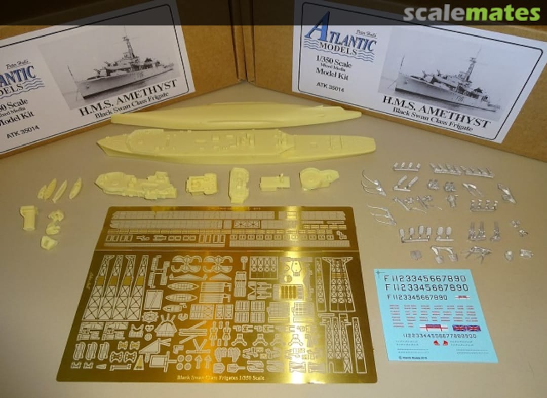 Boxart HMS Amethyst ATK 35014 Atlantic Models Boxart HMS Amethyst ATK 35014 Atlantic Models