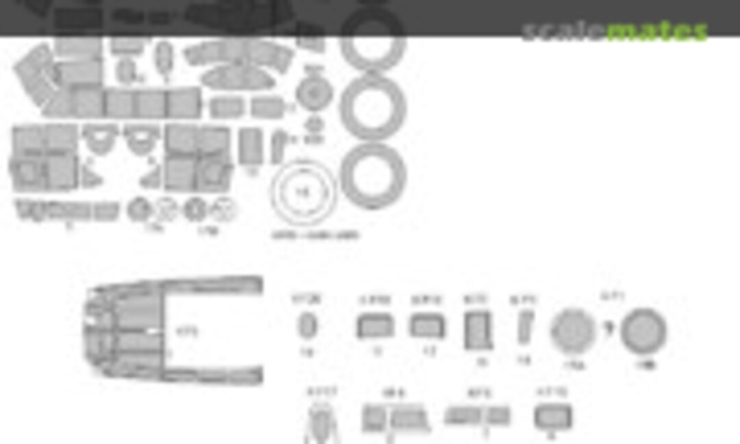 1:48 Ju 88A-8 Paravane BASIC kabuki masks (New Ware NWAM1029) NWAM1029