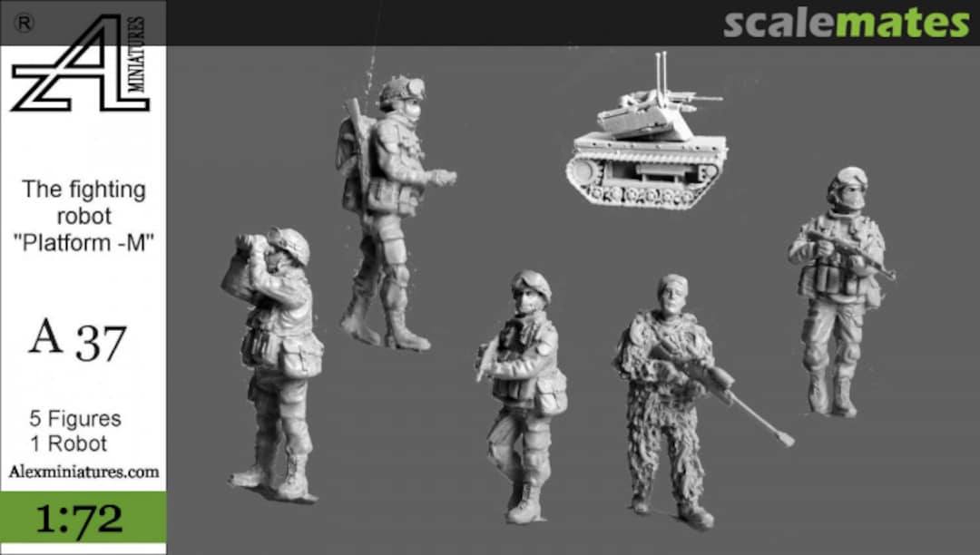 Boxart The fighting robot Platform-M A37 Alex Miniatures