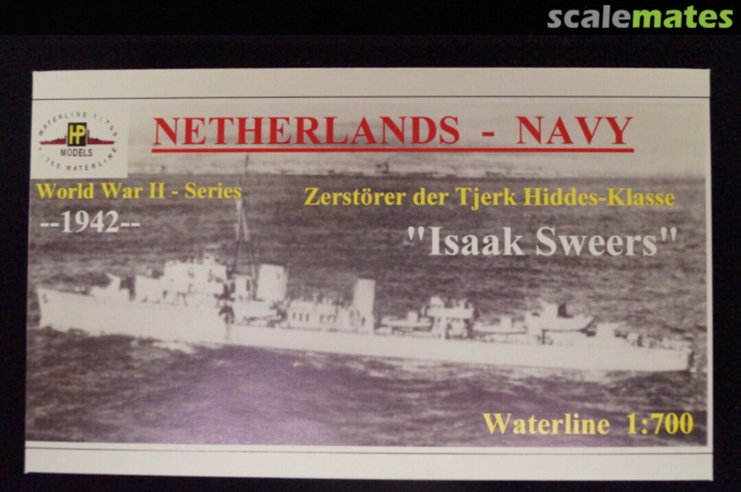 Boxart Zerstörer de Tjerk Hiddes-Klasse "Isaak Sweers" WW II-WL-NL-013 HP-Models Boxart Zerstörer de Tjerk Hiddes-Klasse "Isaak Sweers" WW II-WL-NL-013 HP-Models