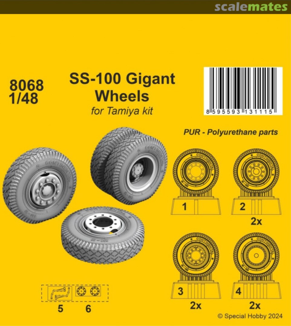 Boxart SS-100 Gigant wheels 8068 CMK Boxart SS-100 Gigant wheels 8068 CMK