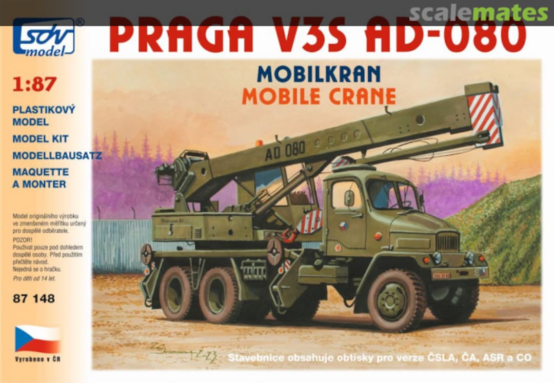 Boxart Praga V3S AD-080 87148 SDV Model Boxart Praga V3S AD-080 87148 SDV Model