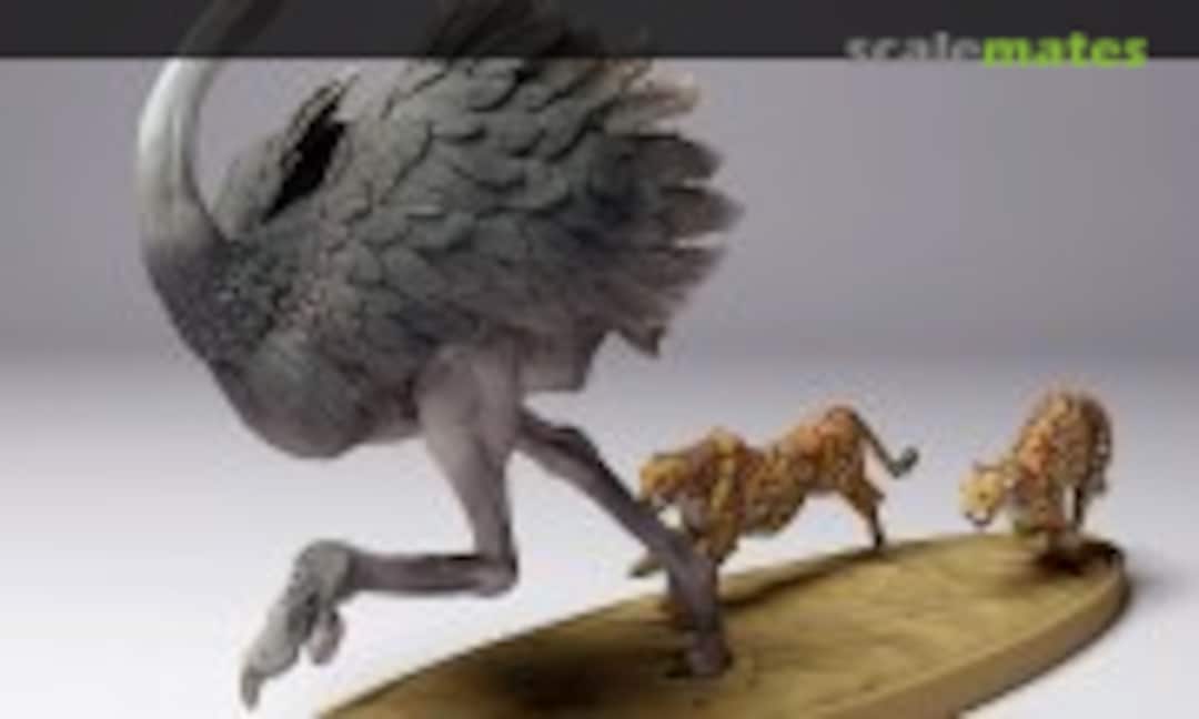 1:48 North african ostrich - gepards chasing ostrich (EMP3d 48130264) 48130264