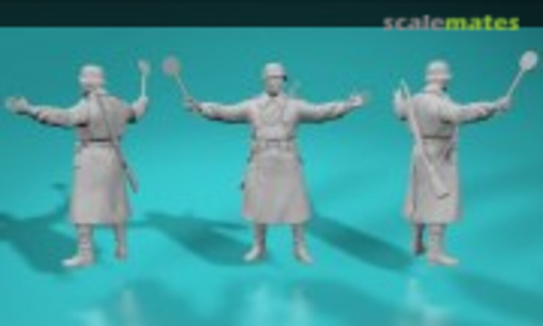 1:35 German Police WWII - with stop sign - version 2 (EMP3d 99200193-35) 99200193-35