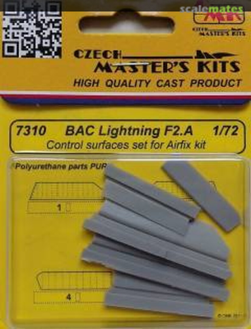 Boxart BAC Lightning F2A Control surfaces 7310 CMK Boxart BAC Lightning F2A Control surfaces 7310 CMK