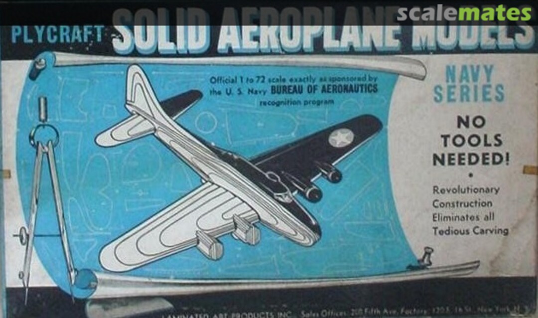 Boxart GRUMMAN F4F-4 "WILDCAT", DOUGLAS SBD-3 "DAUNTLESS", and CURTIS SO3C "SEAGULL"  Plycraft