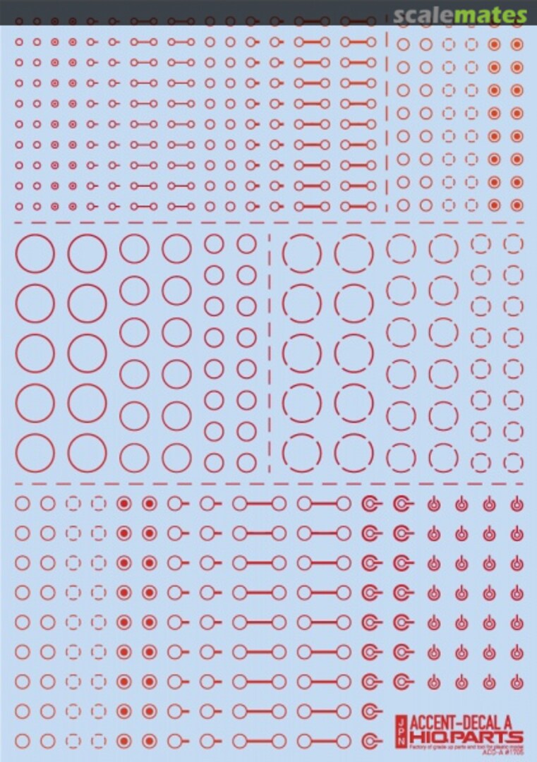 Boxart Accent-Decal A Foil Red ACD-A-HMR HIQPARTS Boxart Accent-Decal A Foil Red ACD-A-HMR HIQPARTS