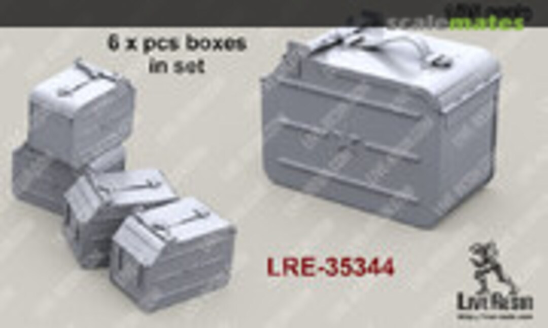 1:35 12.7 mm AMMO BOXES - for Soviet/Russian heavy mashine gun family (Live Resin LRE-35344) LRE-35344