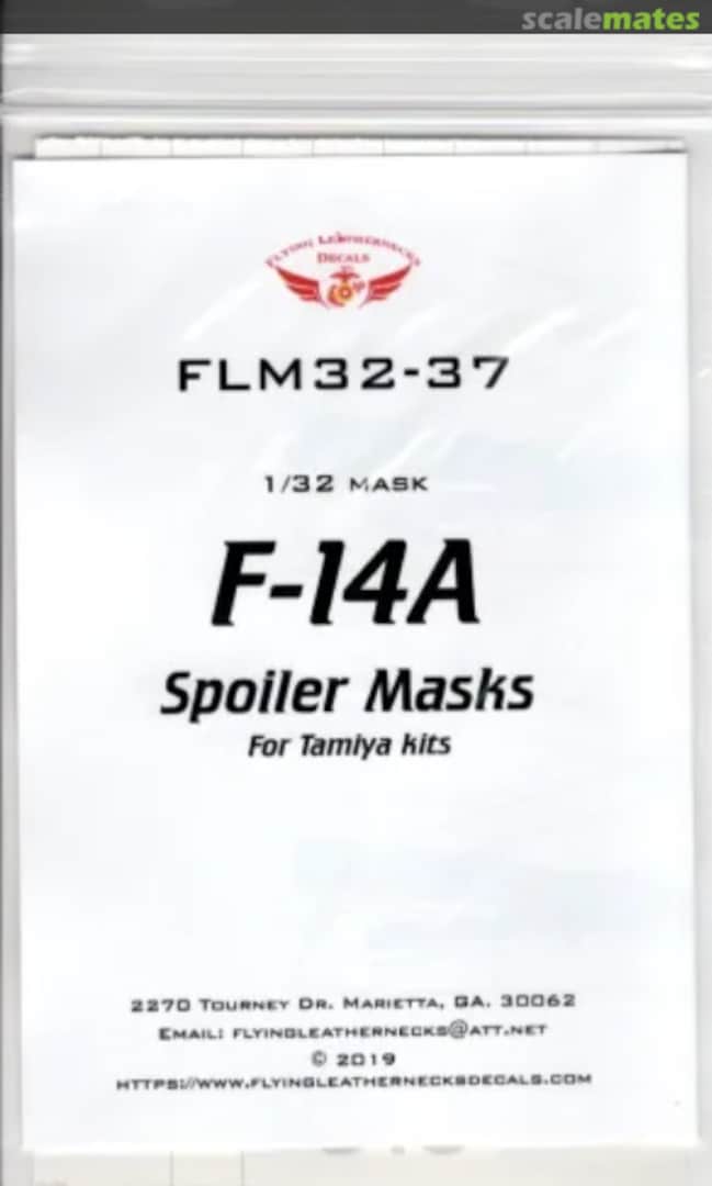 Boxart F-14A Spoiler Masks FLM32-37 Flying Leathernecks Boxart F-14A Spoiler Masks FLM32-37 Flying Leathernecks