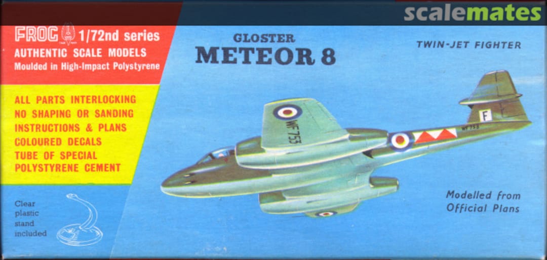 Boxart Gloster Meteor 8 F326 FROG Boxart Gloster Meteor 8 F326 FROG