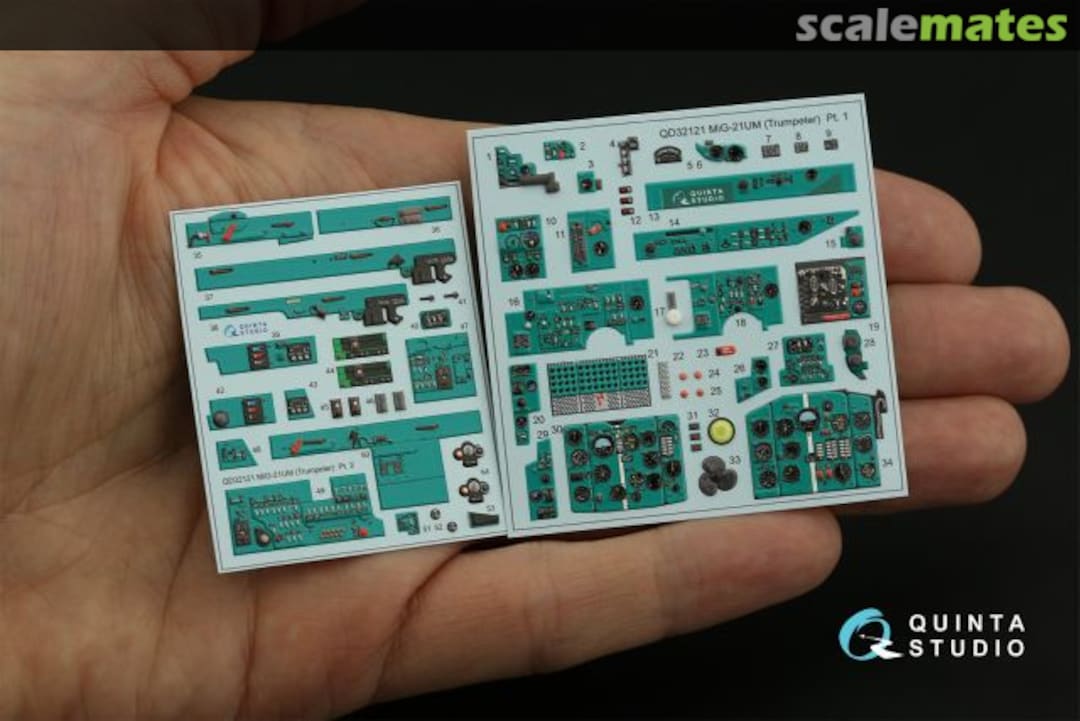 Contents MiG-21UM Mongol-B interior 3D decals (small version) QDS-32121 Quinta Studio Contents MiG-21UM Mongol-B interior 3D decals (small version) QDS-32121 Quinta Studio