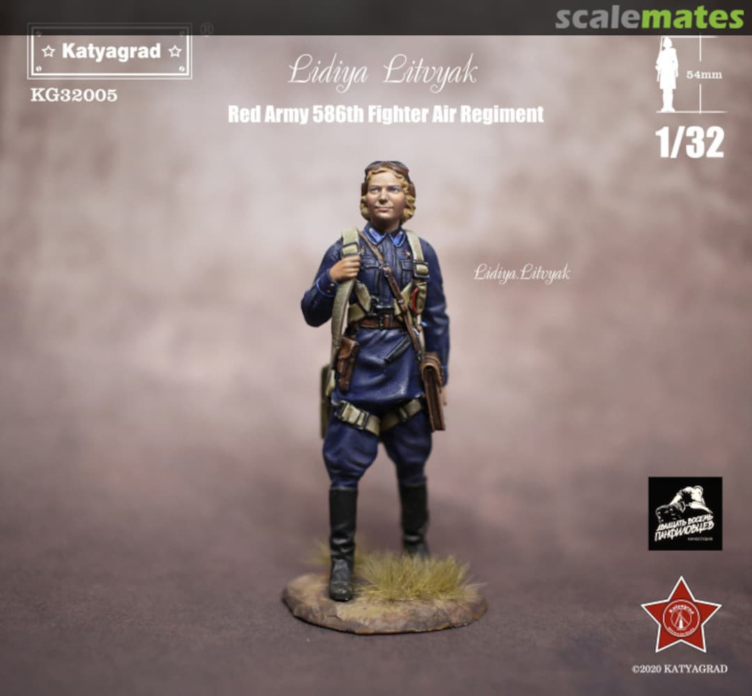 Boxart Soviet hero-Pilot "Lidiya Litvyak" KG32005_B Katyagrad Boxart Soviet hero-Pilot "Lidiya Litvyak" KG32005_B Katyagrad