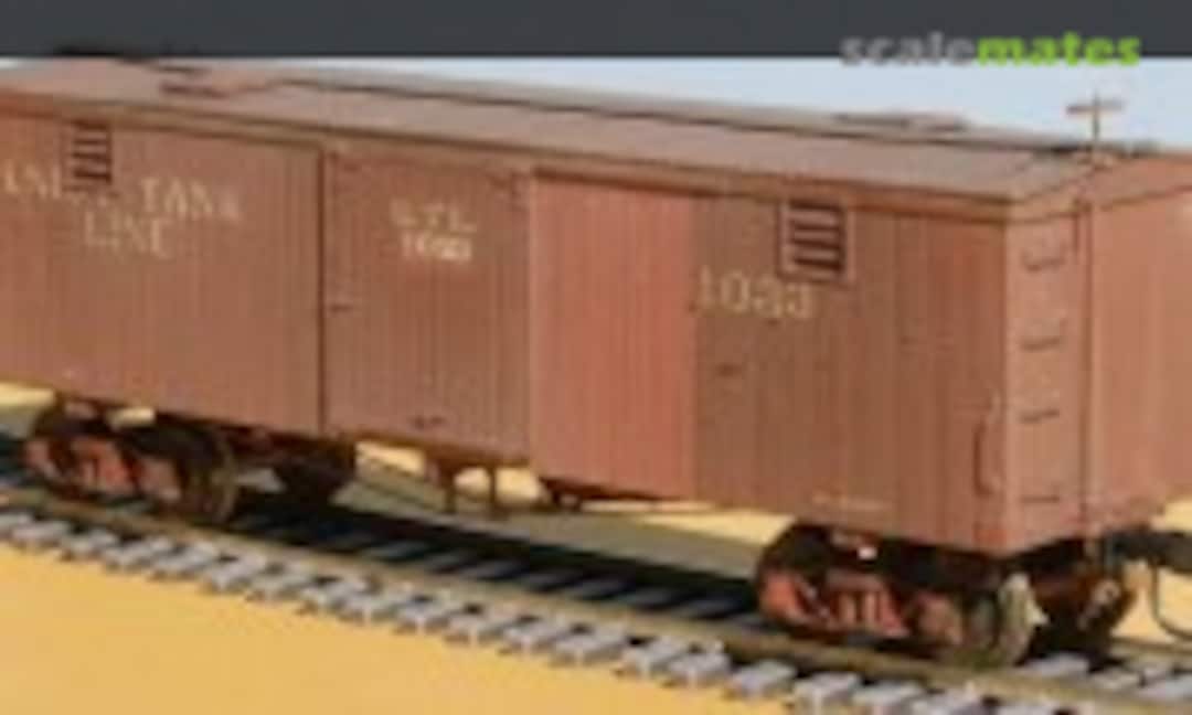 1:87 UTL 34' Box Tank Car (Silver Crash Car Works 1033)