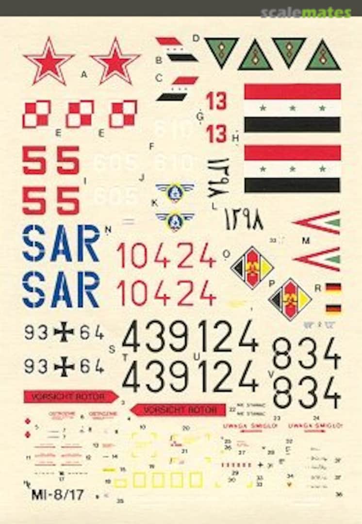 Boxart Mil Mi-8/17 Hip 72-006 Hi-Decal Line