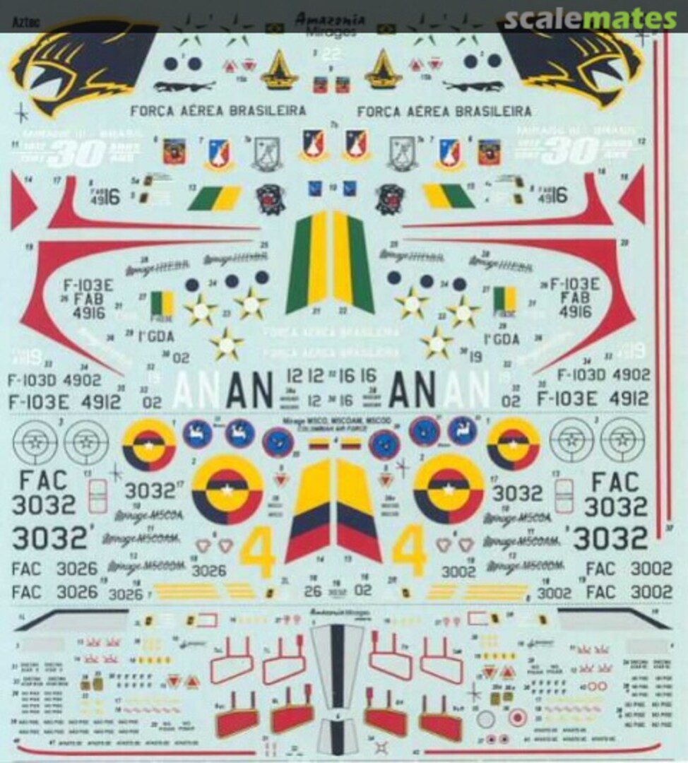 Boxart Amazonia Mirages 72-021 Aztec Models Boxart Amazonia Mirages 72-021 Aztec Models